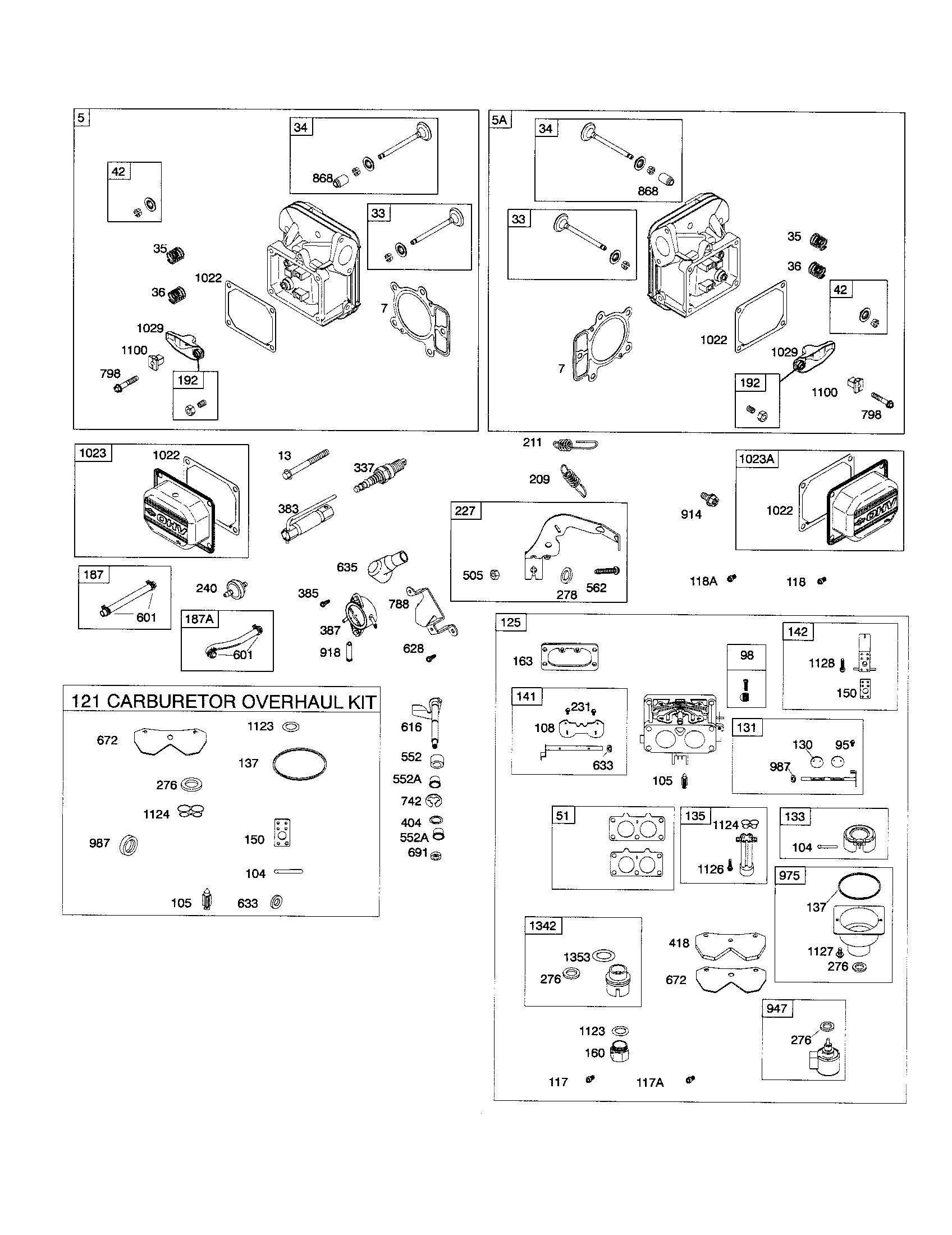 Head-cylinder/carburetor