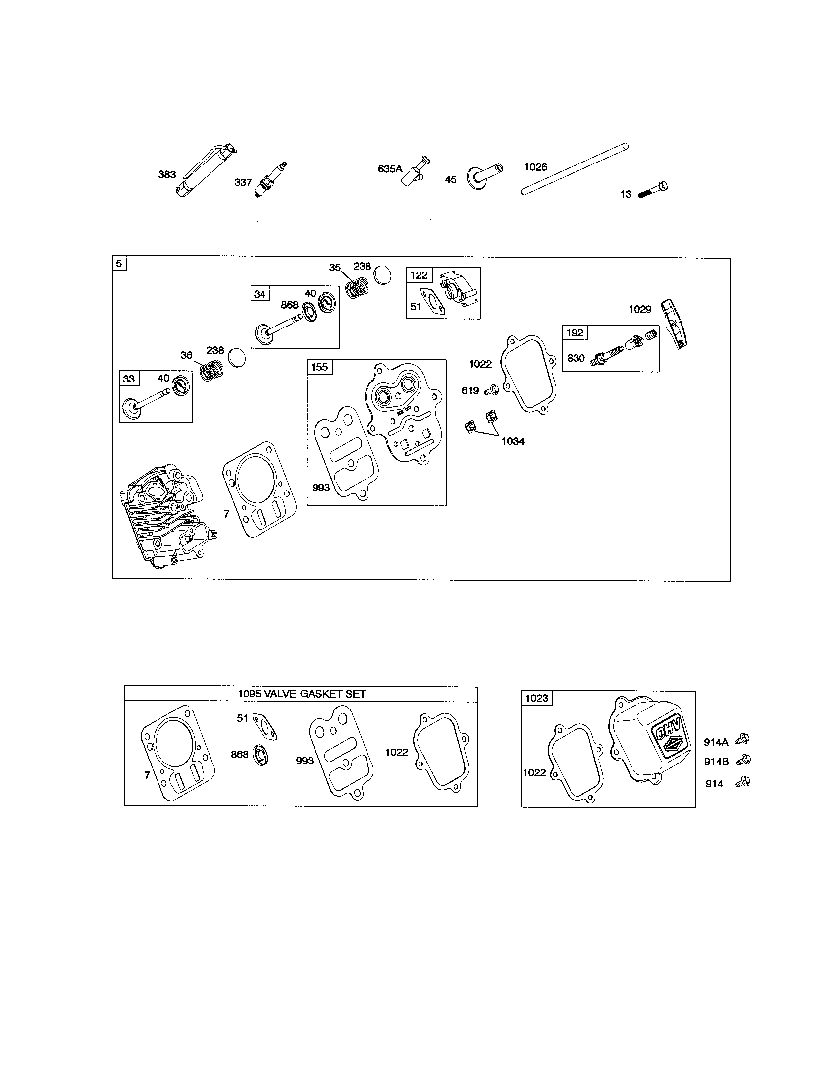 Cylinder head/gasket set