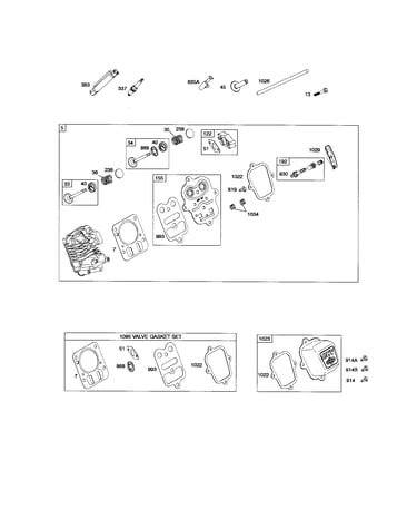 Cylinder head/gasket set