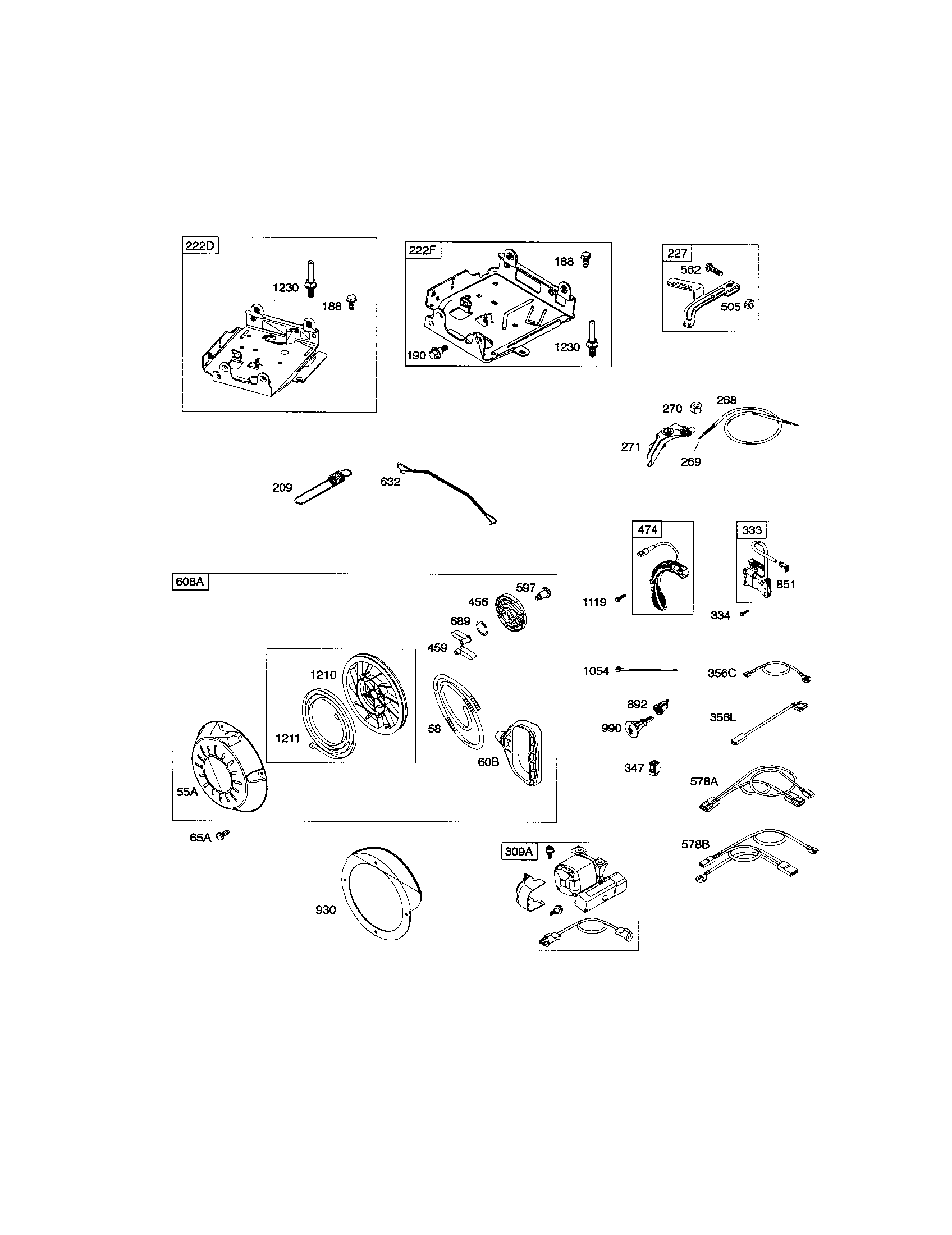 Rewind starter/starter motor