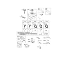 Briggs & Stratton 20B400 (0017-0698) fuel tank/wire harness diagram