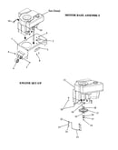 Motor base/engine set-up