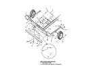 Swisher RTB115441 deck weldment/wheels diagram