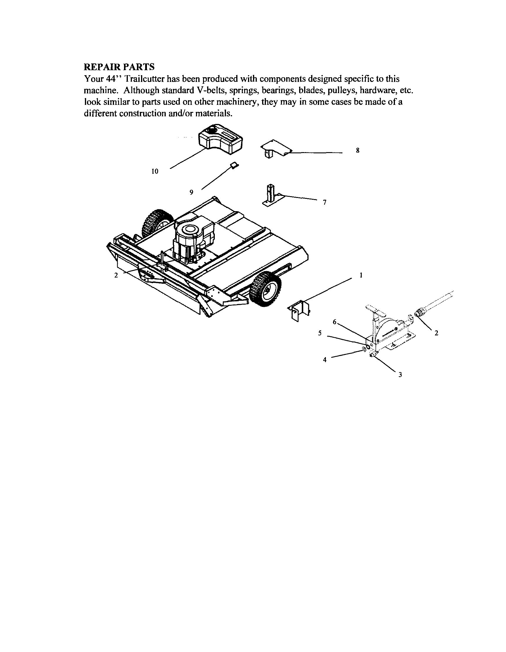 Repair parts