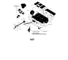 Swisher T11544 deck/axle/wheels diagram