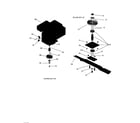 Swisher T10544BSPB engine & blade set-up diagram