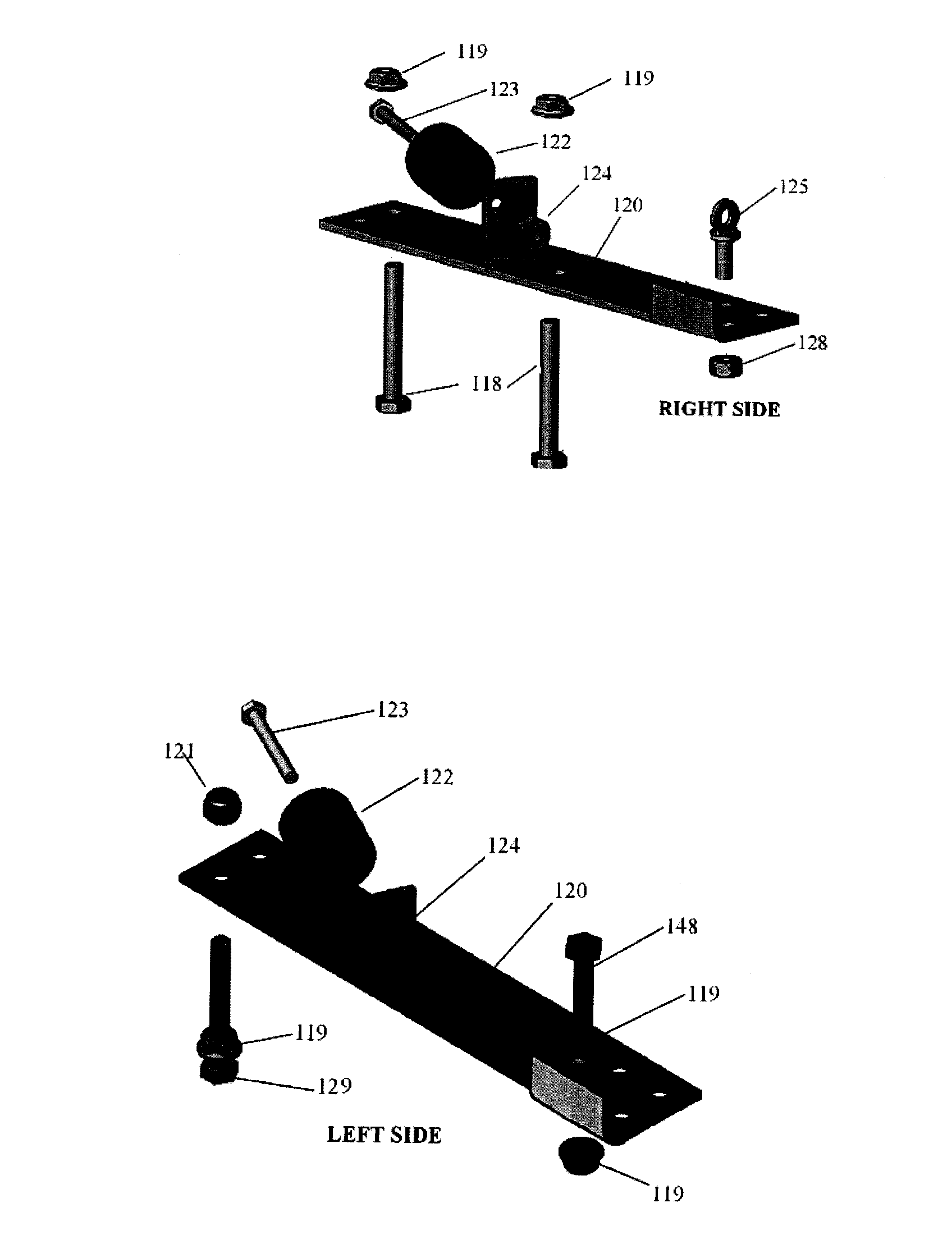 Brake arm configuration