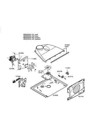 Fan motor/air channel