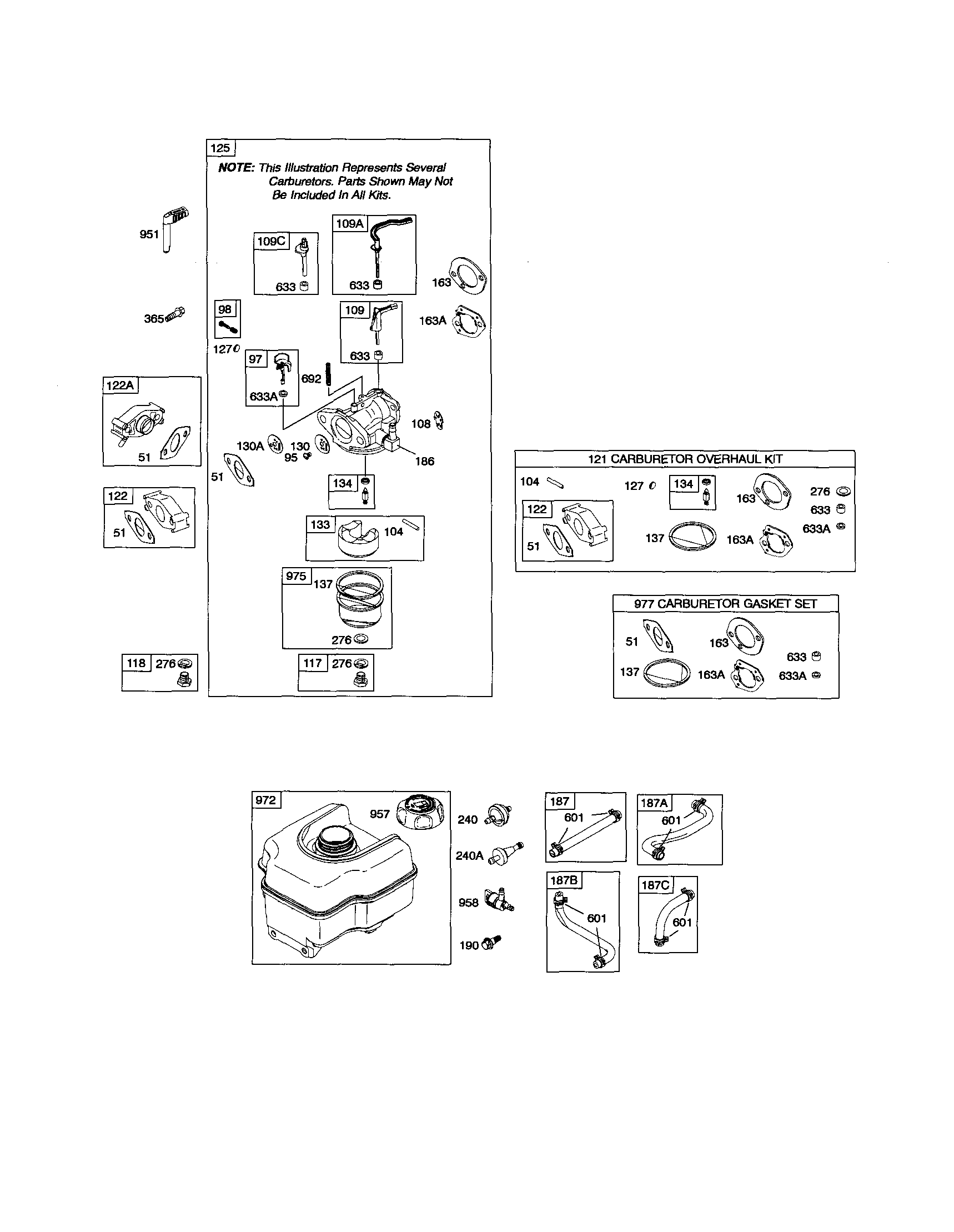 Carburetor/fuel tank