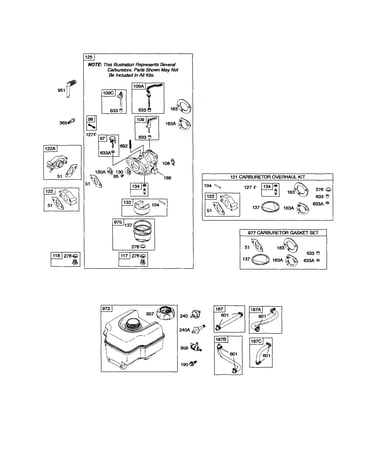 Carburetor/fuel tank