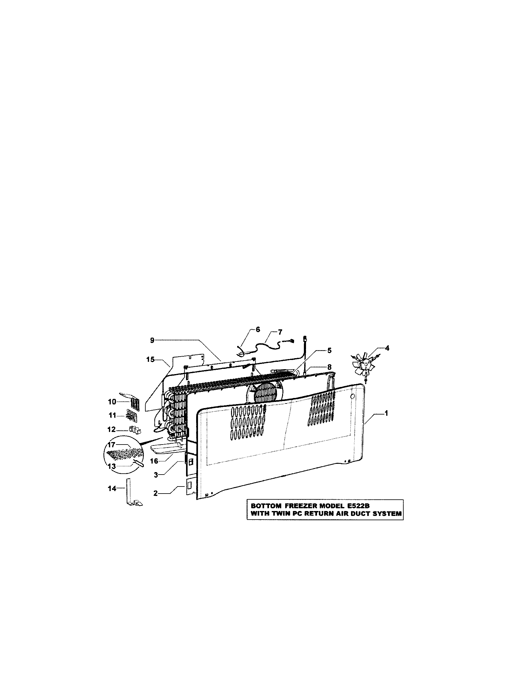 Fan/covers/evaporator