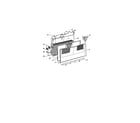 Fisher & Paykel E521TRM-21693A fan/covers/evaporator diagram