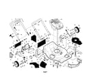 Craftsman 917371602 engine/housing/handle diagram