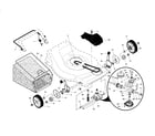 Craftsman 917371622 drive control/gear case/wheels diagram