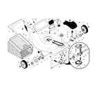 Craftsman 917371664 drive control/gear case/wheels diagram