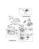 Rewind starter/fuel tank
