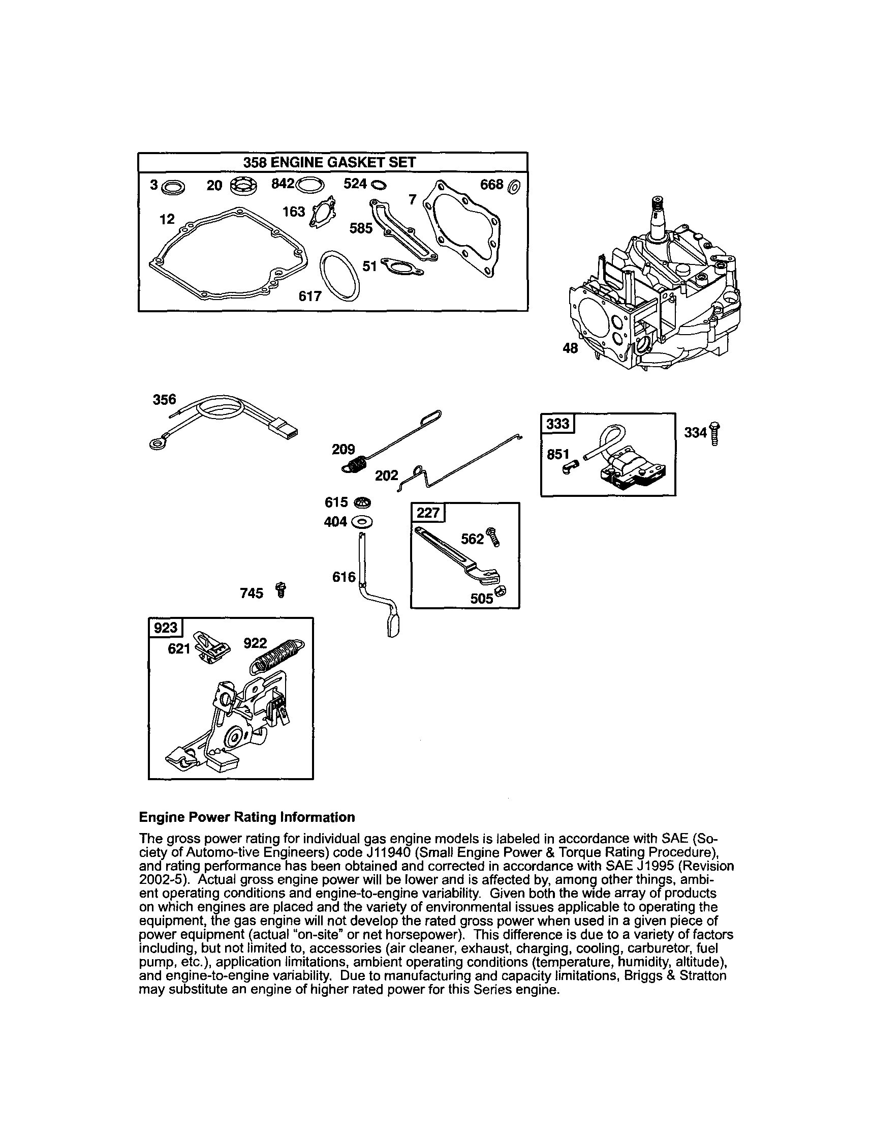 SHORT BLOCK/BRAKE