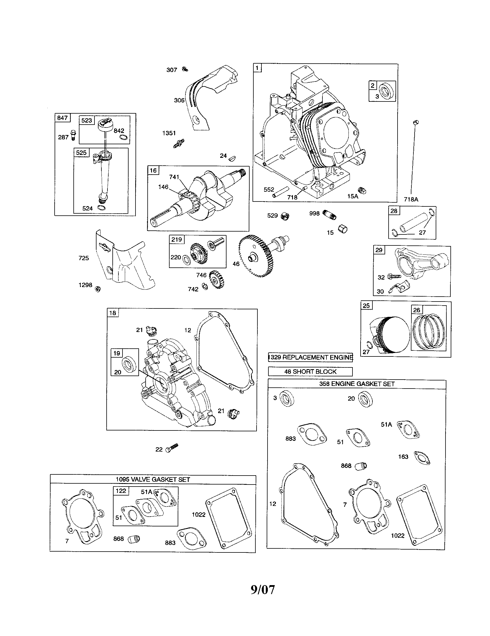 Cylinder/crankshaft/crankcase