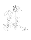 Frame/chipper shredder chute