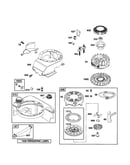 Rewind starter/fuel tank