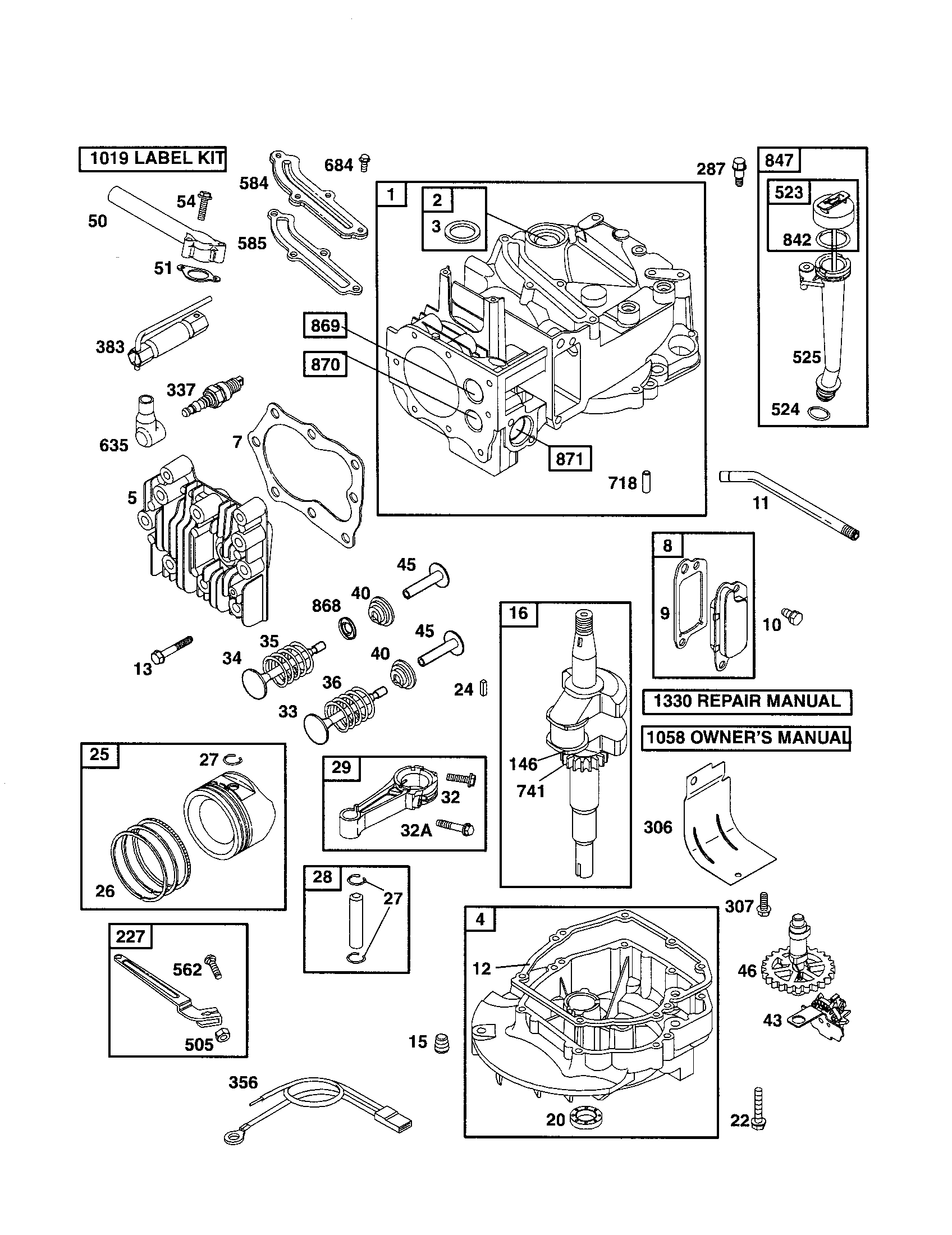 CYLINDER/CRANKSHAFT/SUMP