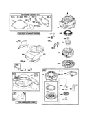 Rewind starter/fuel tank