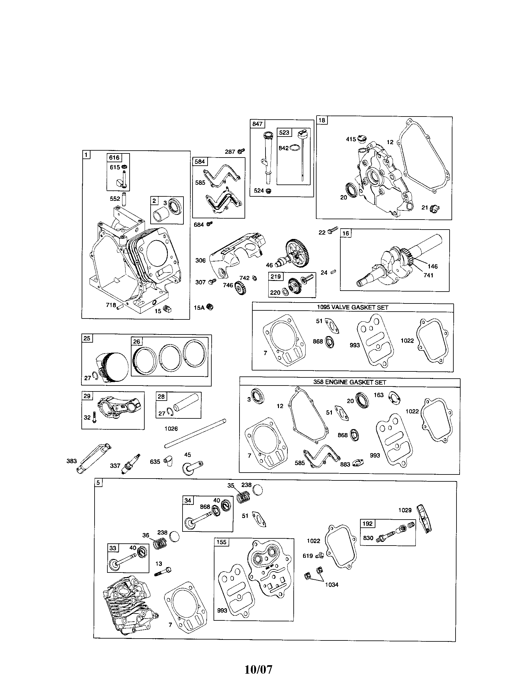 Cylinder/head-cylinder/crankshaft