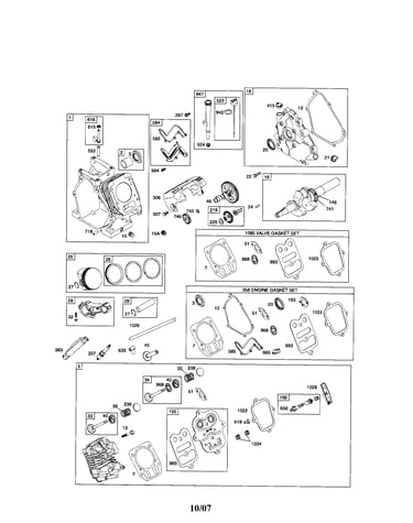 Cylinder/head-cylinder/crankshaft