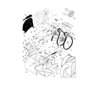 Craftsman 917881062 chassis/engine/pulleys diagram
