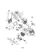 Cylinder/crankshaft/heat shield
