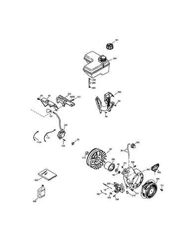 Fuel tank/flywheel
