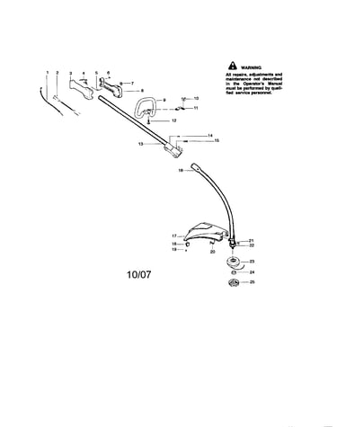 Driveshaft/handle/shield