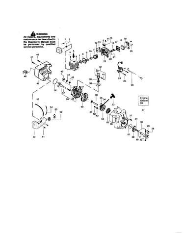 Cylinder/crankshaft/crankcase
