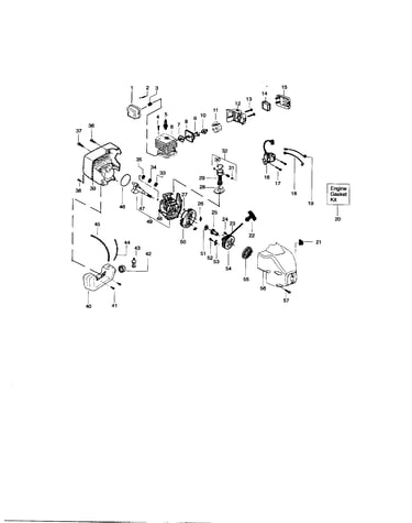 Cylinder/crankshaft/crankcase