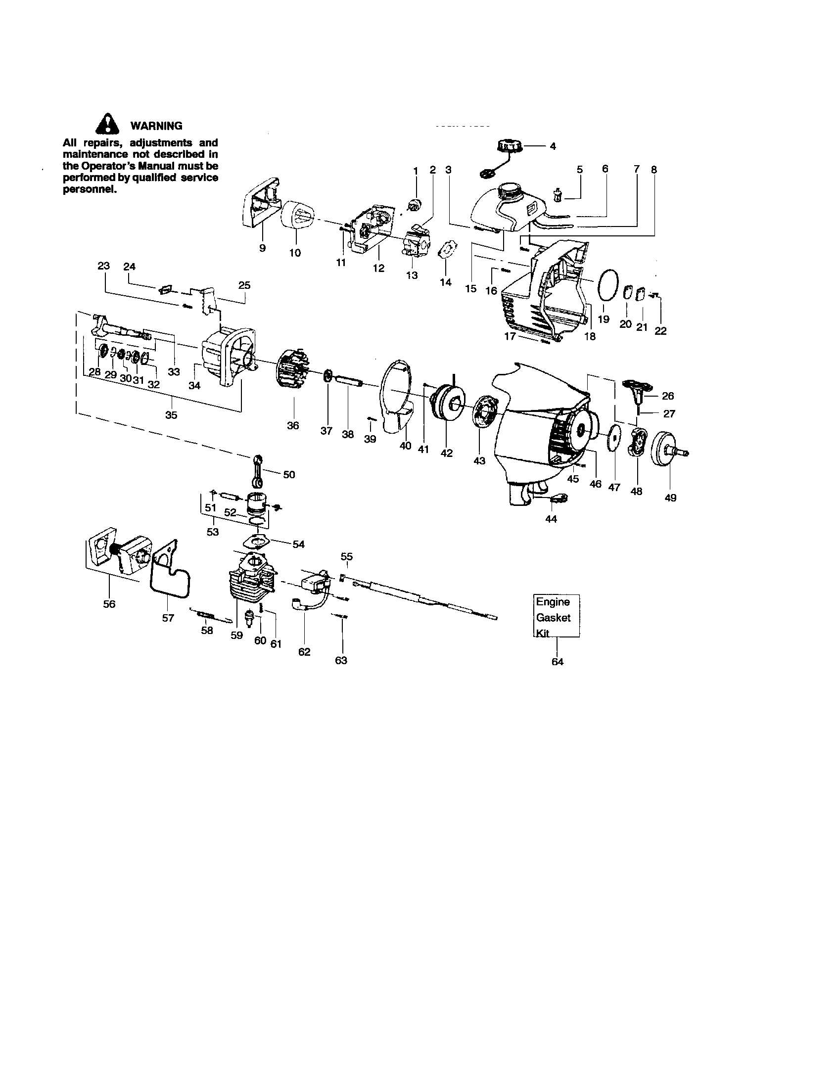 Cylinder/crankshaft/crankcase
