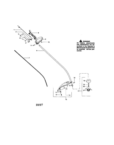Driveshaft/handle/shield