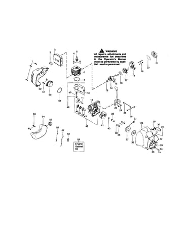 Cylinder/crankshaft/crankcase