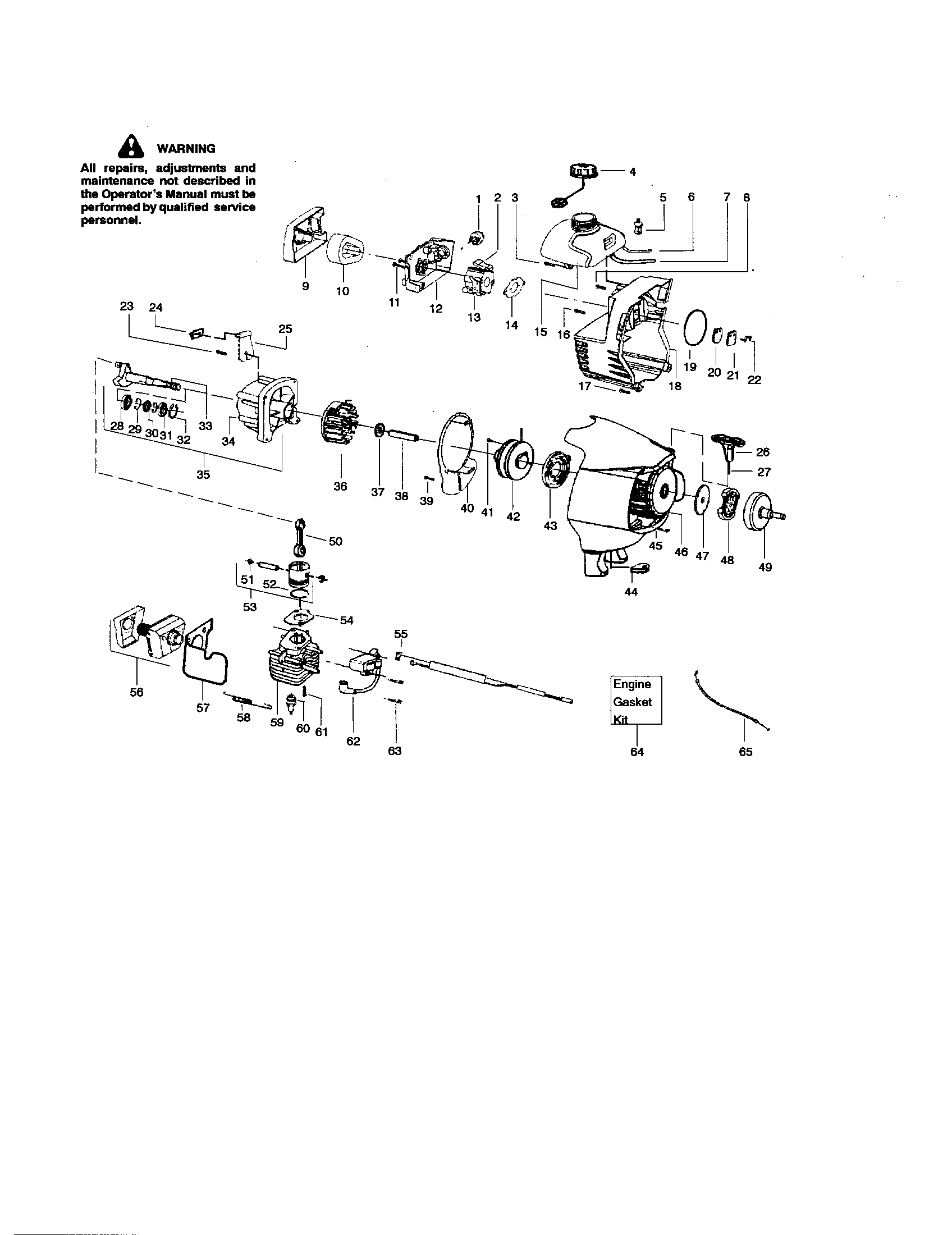 Cylinder/crankshaft/crankcase