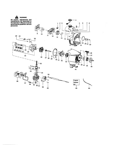 Cylinder/crankshaft/crankcase