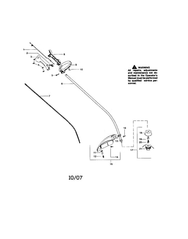 Driveshaft/handle/shield