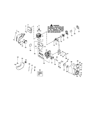 Cylinder/crankshaft/crankcase