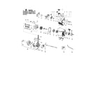 Poulan PPB200E TYPE 2 cylinder/crankshaft/crankcase diagram