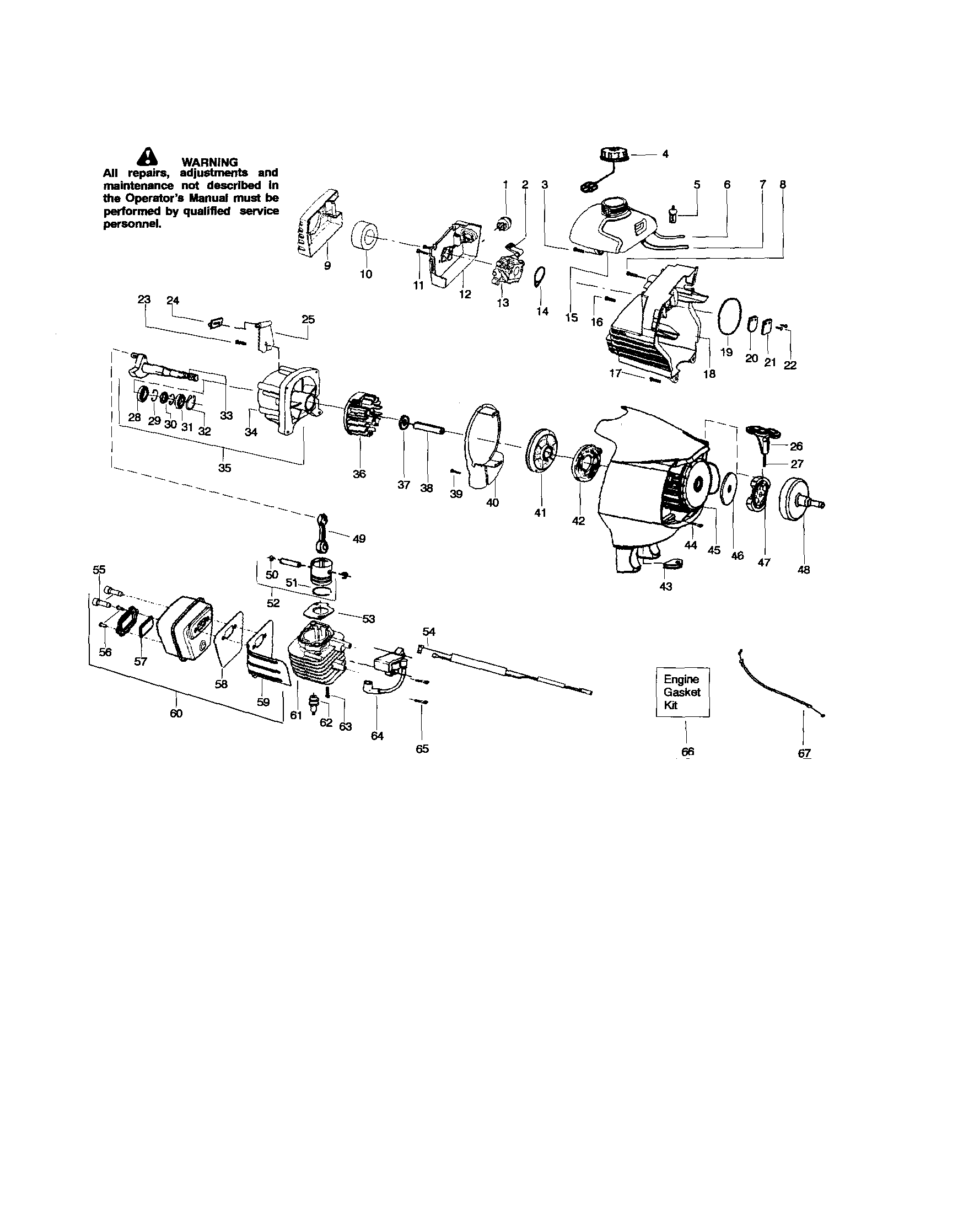 Cylinder/crankshaft/crankcase
