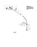 Driveshaft/handle/shield