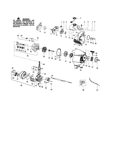 Cylinder/crankshaft/crankcase