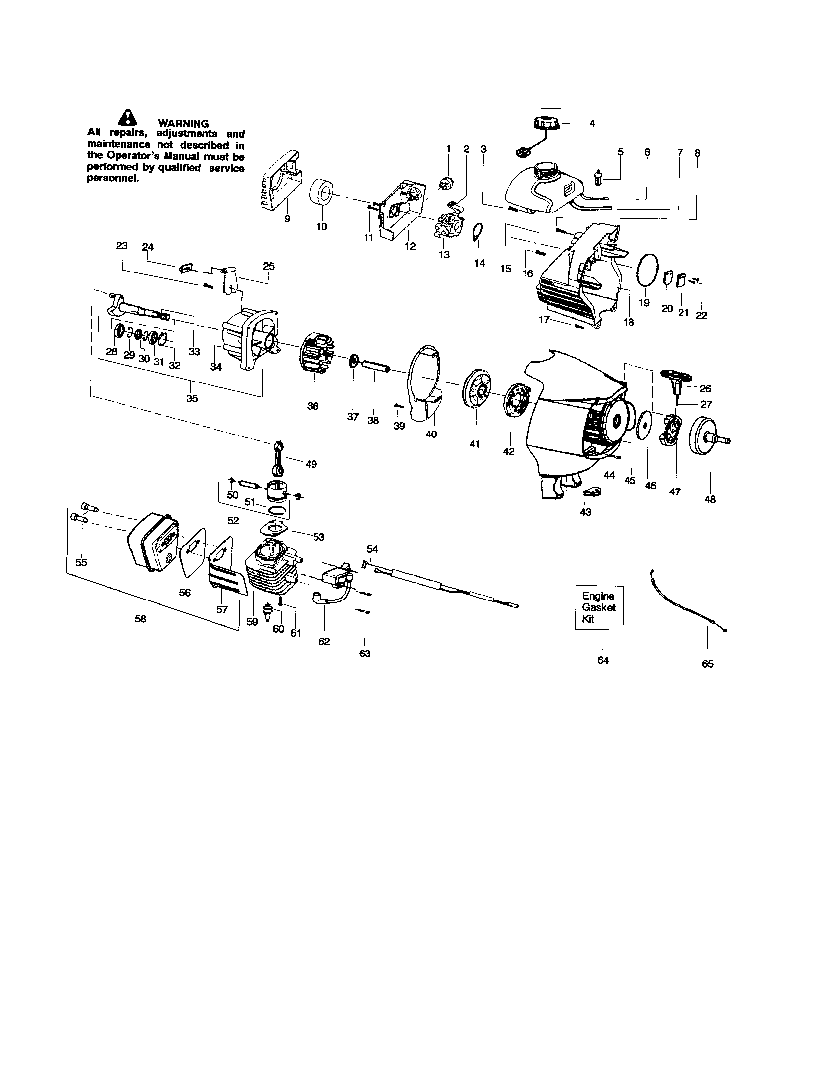 Cylinder/crankshaft/crankcase