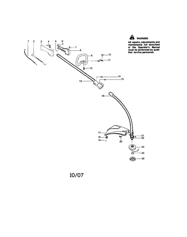 Driveshaft/handle/shield