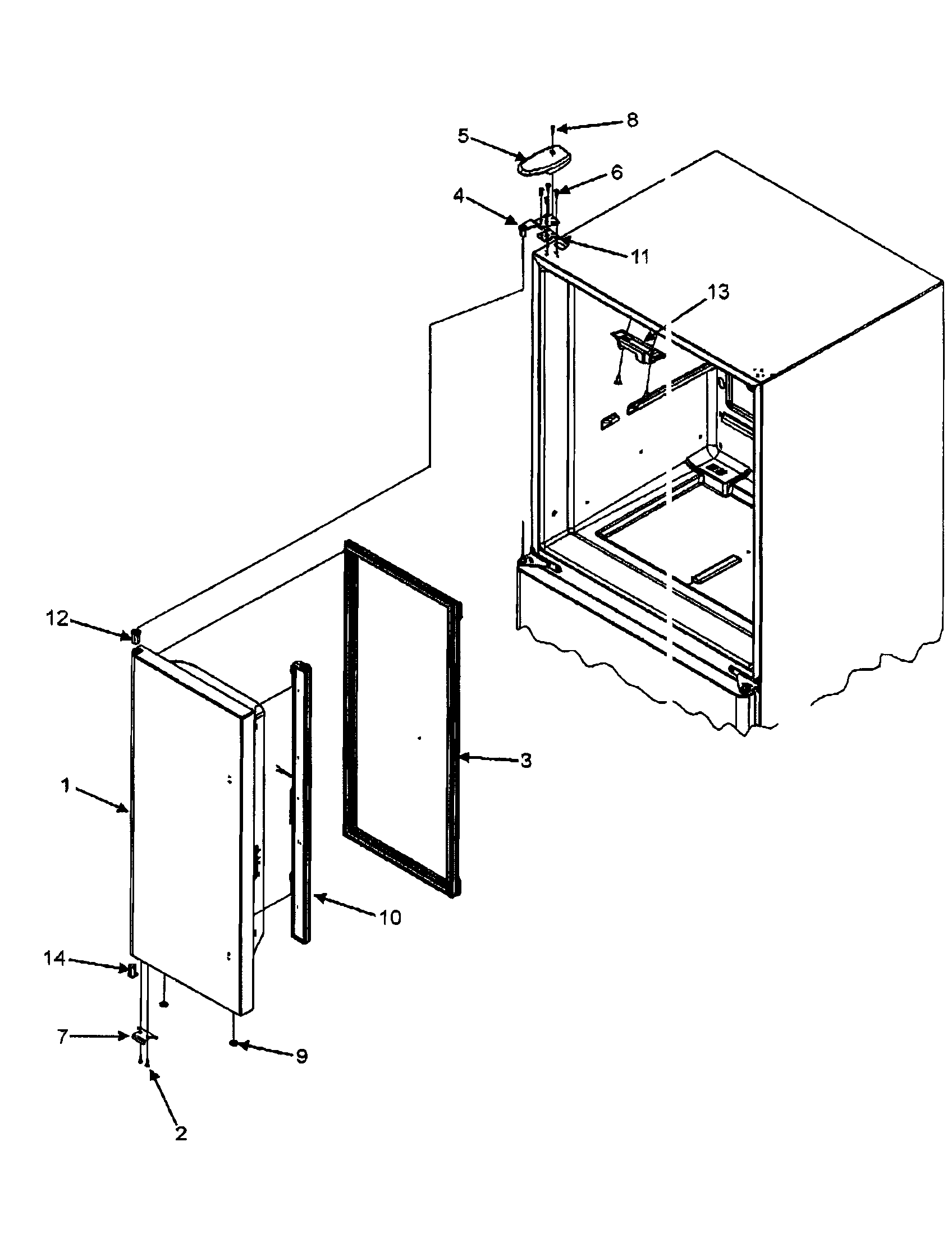 LEFT REFRIGERATOR DOOR