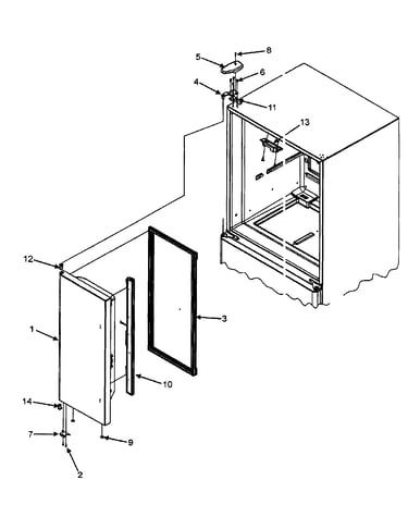Left refrigerator door