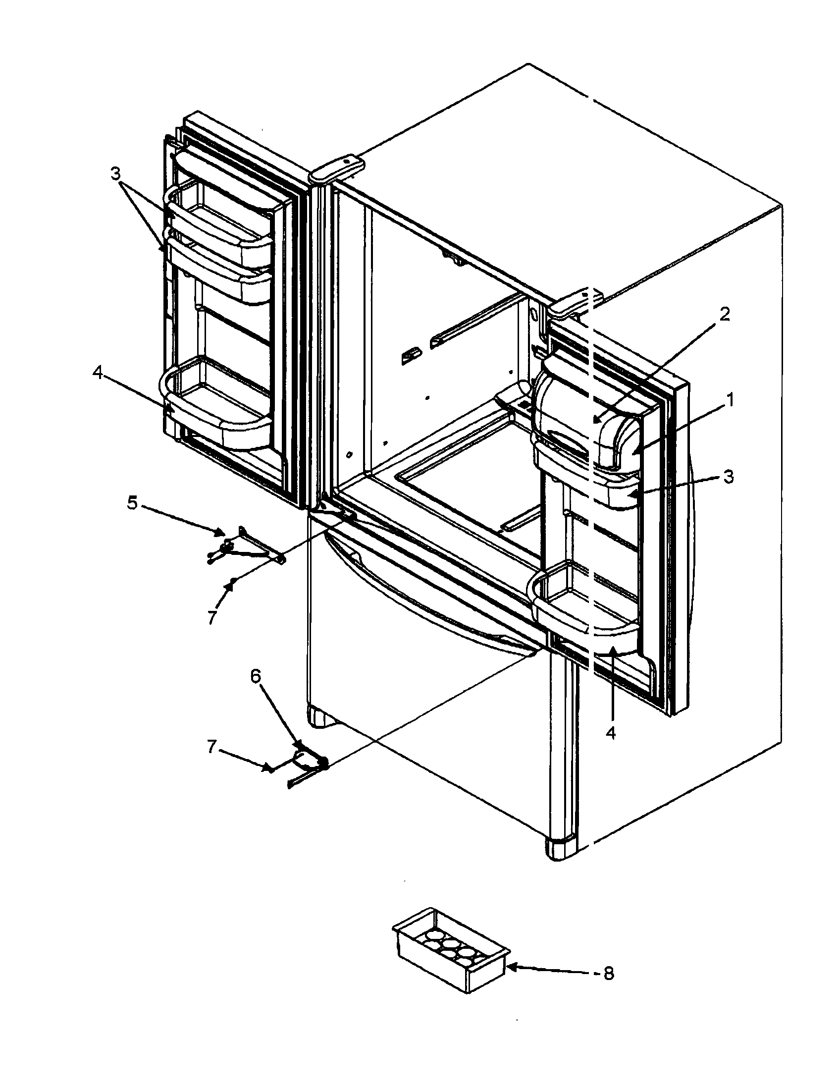 REF DR STORAGE CENTER HINGES
